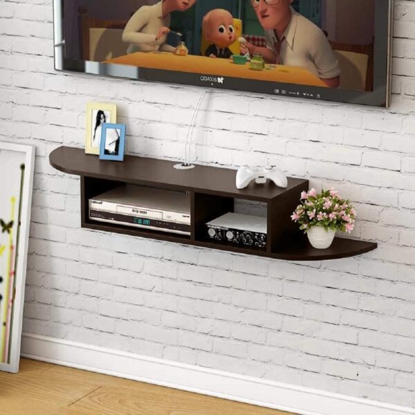 Curved Wall Mounted Floating TV Stand