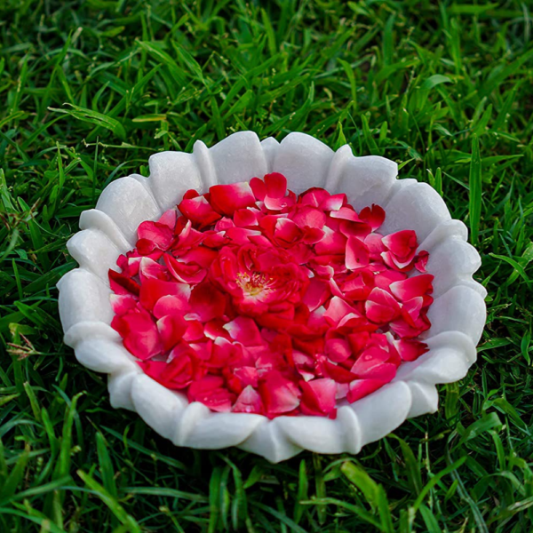 Floral Shape Marble Bowl