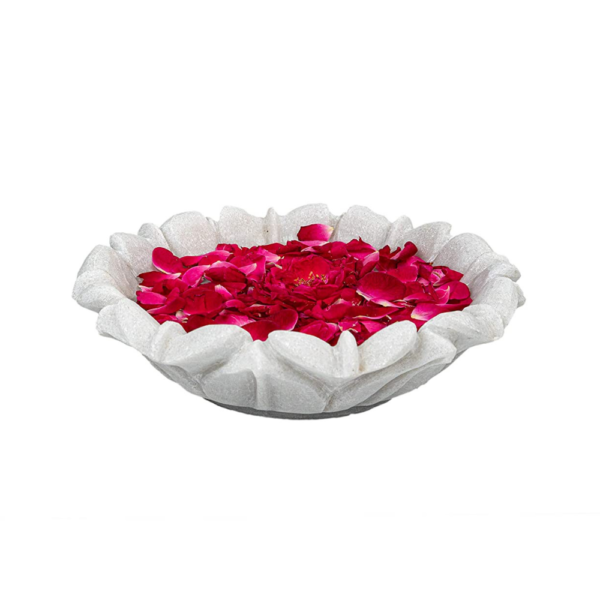 Floral Shape Marble Bowl