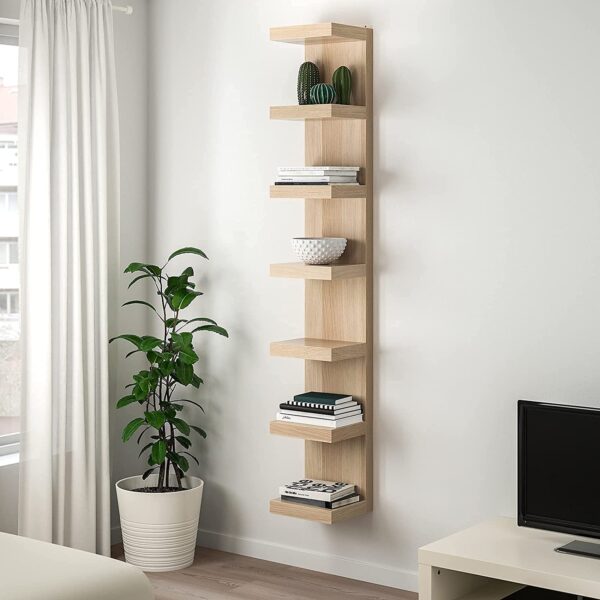 Wooden Wall Mounted Floating Lack Shelf